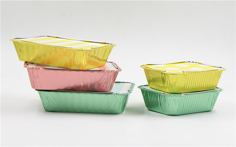 colored foil containers