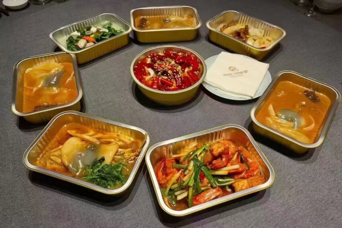 envases de aluminio para comida para llevar​